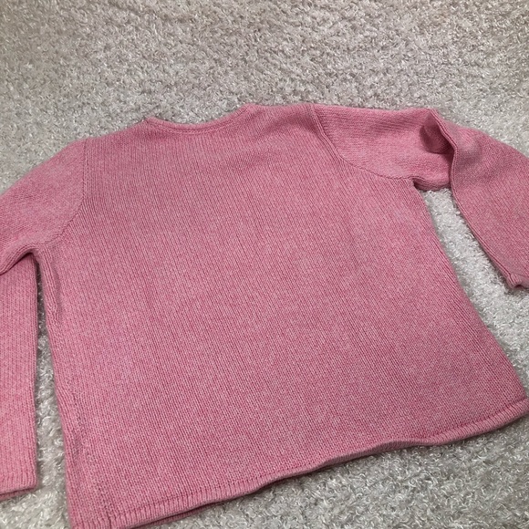 Pink Classic Knit Sweater 100% Cotton (RUNS SMALL, does NOT fit Large) - Picture 5 of 7